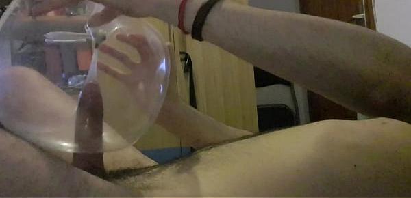  Masturbating with inflated condom